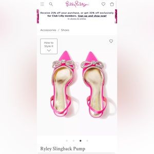 *NEW* Lilly Pulitzer Ryley Slingback Pumps